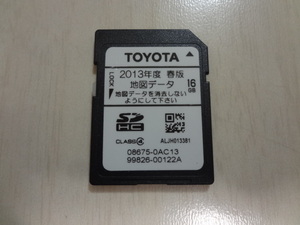 トヨタ 2013年度春版 16GB 地図データ SDカード 08675-0AC13 中古 検)ECLIPSE/FUJITSU/富士通テン/エクリプス/更新/バージョンアップ