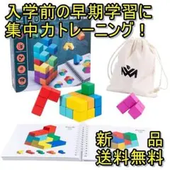 3Dパズル　パズルキューブ　立体パズル　パズル　テトリス　タングラム　木製　新品