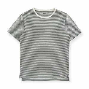 KATHARINE HAMNETT LONDON キャサリンハムネット ボーダー 半袖 Tシャツ L /ホワイト×グレー