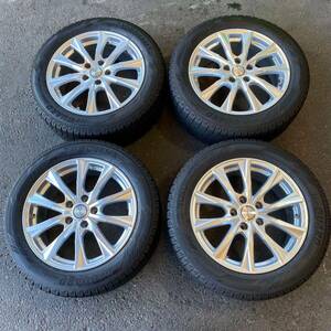 【6052】215/55R17 4本セット冬タイヤYOKOHAMA ICE GUARD IG60バリ山【2020年】アルミンホイール 17X7J PCD114.3/5H