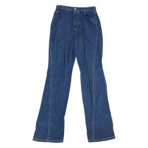 BOTTEGAVENETA ボッテガヴェネタ 21SS 654286 V0SH0 Fluid Denim Pant トライアングルステッチ デニム パンツ インディゴ系 【中古】