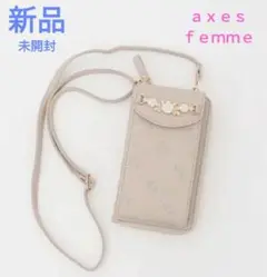 【新品未開封】 axes femme 薔薇金具使いキルトポシェット