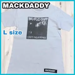 マックダディー BAD FOOD STUFF プリント 半袖 Tシャツ Lサイズ