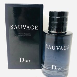 ★【長期保管品】香水　クリスチャンディオール　ChristianDior SAUVAGE 本体のみ　中古品 ボトル容量:60ml 残量約8割