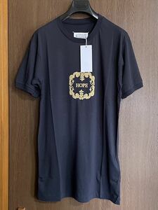 48新品 メゾンマルジェラ HOPE ロング Tシャツ 半袖 カットソー 21SS size 48 M Maison Margiela 10 マルタン メンズ ダークグレー