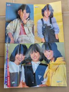 ６５　昭和56年5月号　平凡付録　河合奈保子&松田聖子&三原順子&伊藤つかさ&薬師丸ひろ子　ポスター