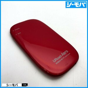 ルーター URoad-Aero WiMAX Speed Wi-Fi レッド モバイルWi-Fiルーター 中古 通電確認済 RUUN13856