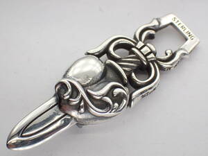 CHROME HEARTS ★DAGGERハートペンダントトップ　★13.7ｇ★正規品　