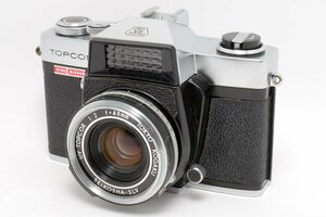 【外観綺麗】東京光学 TOKYO KOGAKU TOPCON トプコン WINK E MIRROR 48mm 1:2 フィルムカメラ シルバー #4417