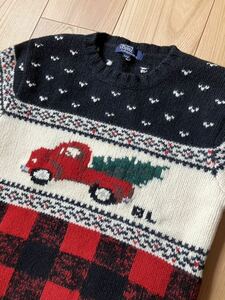 POLO by Ralph Lauren ラルフローレン　長袖セーター　クリスマス　ハンドニット　BOYS140