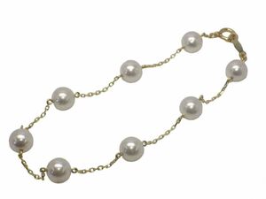 ミキモト【MIKIMOTO】K14 アコヤパール6.3mm ブレスレット