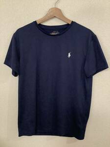 POLO RALPHLAUREN ラルフローレン　ワンポイント　半袖Tシャツ　ネイビー　セレクト　速乾性　メンズ　古着