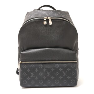 LOUIS VUITTON ルイヴィトン ディスカバリー・バックパック M30230 リュック モノグラム・エクリプス×タイガ・レザー ブラック×グレー