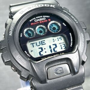 美品 ASIO カシオ G-SHOCK ジーショック マルチバンド6 GW-6900-1 デジタル 電波ソーラー 腕時計 ブラック タフソーラー 動作確認済み