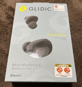 新品同様 GLIDiC Sound Air TW-5000 完全ワイヤレスイヤホン Bluetooth マイク搭載 充電ケース付 自動ON/OFF ダイナミック型φ6mm ブラック