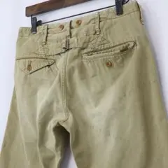 OLD JOE&CO シンチバック　ダメージ加工 サスペンダー スリムトラウザー