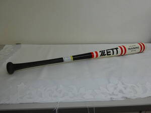 【ZETT 木製バット】中古 ゼット 中学硬式 野球 トレーニング BTT 703 ホワイト/ブラック スポーツ アウトドア【B5-2④】1105