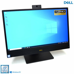 IPS フルHD 21.5液晶一体型 DELL Optiplex 5270 AIO Core i5 9600 m.2SSD256G HDD500G メモリ8GB Webカメラ USBType-C Windows10