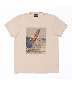 【TMT】TシャツXL 日本製 「RAFI JERSEY (SURF CRAZY))」 サーフガールプリント入り 希少ビッグサイズ 限定 人気アイテム