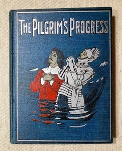 【特価】　＊100年前の絵本箱＊ 　≪ 　THE PILGRIMS PROGRESS　 ≫ 　アンティーク絵本　　オリジナル木口木版挿絵32点 　 1899年