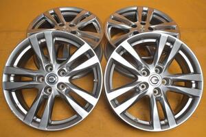 221116501347210　ニッサン純正　エルグランド　18×7.5J　+55　5穴　PCD114.3　ハブ径66mm　4本セット