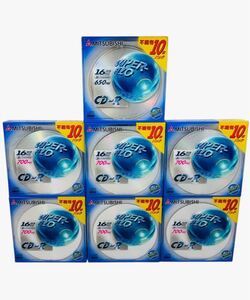 MITSUBISHI 三菱化学 SUPER-AZO スーパーアゾ CD-R 不織布10枚パック 16倍速対応 700MB 600MB 7セット (CDR74SA10F/CDR80SA10F)