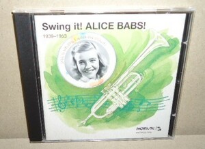 Alice Babs Swing It! 1939-1953 中古CD アリス・バブス スウェーデン ヨーロッパ 歌手女優 ジャズボーカル 40