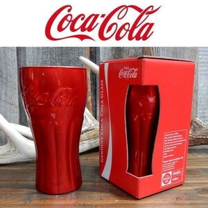 コーラ コカコーラ グラス フランス製 コークプレミアムジェヌイングラス COKE PREMIUM GENUINE GLASS 12.5oz PG-PR01 RED