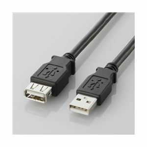 【新品】USB2.0準拠 延長ケーブル Aタイプ/2.0m(ブラック) U2C-E20BK