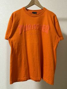 THRASHER スラッシャー ロゴプリント Tシャツ 半袖 オレンジ sizeL