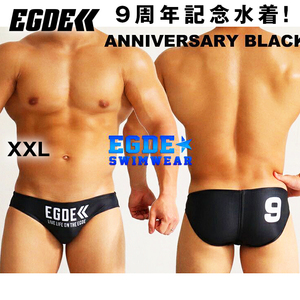 EGDE【貴重なXXL！激レア！競パン！廃盤品！】EGDE 9周年 競パン 水着 スイムウェア スイムビキニ 黒 XXLサイズ