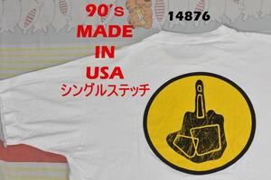 90’ｓ F〇CK Tシャツ 14876 USA製 シングルステッチ ビンテージ