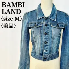 【美品】BAMBI LAND カジュアルブルーデニムジャケット