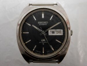 1000円スタート 腕時計 フェイスのみ SEIKO セイコー LORD MATIC ロードマチック 5606-7140 23石 手巻 MT 黒文字盤 ジャンク品 IST E①711