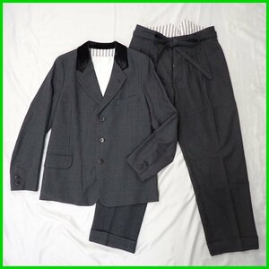 ★美品 visvim/ビズビム セットアップ 2/メンズM相当/ダークグレー/ウール/AIRMAN BLAZER/HAKAMA PANTS/16AW/付属品あり&1248701511