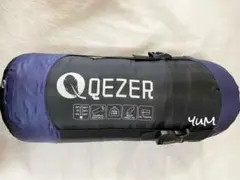 QEZER シュラフ 冬用 ダウン マミー型 羽毛寝袋 アウトドア キャンプ