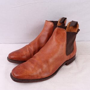 クロケット＆ジョーンズ 7 E /～26.0cm 位 Crockett&Jones ブラウン イングランド チェルシー CHELSEA 英国製 中古 ds3902