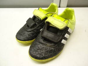 adidas/アディダス■18.0cm/US12K/UK11K/FR39/CHN180■サッカーシューズ エース 15.4 TF J ベルクロ S31600■黒/白/黄■#20514MK733_7