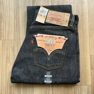 デッドストック USA企画 ビンテージ 00s Levis リーバイス 501 W30 L30 デニム ジーンズ アメリカ企画 00年代 リジッド 先染めブラック