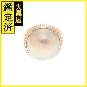 JEWELRY　ジュエリー　リング　K18　イエローゴールド　マベパール　約7.0g　12号　2141100617328【207】