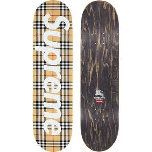 新品未開封 Supreme Burberry Skateboard DECK 22SS BEIGE バーバリー ベージュ スケート デッキ