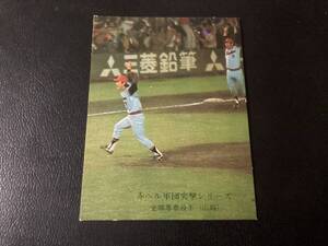 良品　カルビー75年　金城（広島）No.298　赤ヘル軍団突撃シリーズ　プロ野球カード