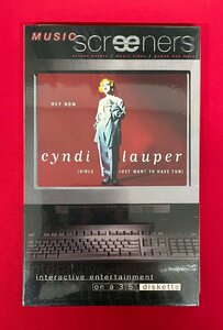 cyndi lauper シンディ・ローパー MUSIC Screeners screen savers/music video/games and more for Windows 未開封 当時モノ 希少 　D1820