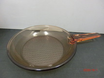 未使用 VISION 岩城硝子 超耐熱性ガラス フライパン 24cm ビジョン (2)