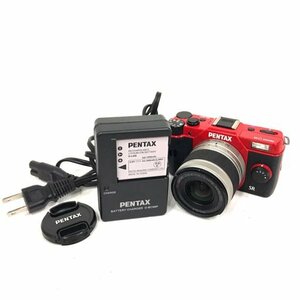 PENTAX Q10 SMC PENTAX 1:2.8-4.5 5-15mm ミラーレス一眼カメラ レンズ レッド