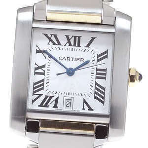 カルティエ CARTIER W51005Q4 タンクフランセーズ LM YGコンビ 自動巻き メンズ _816700