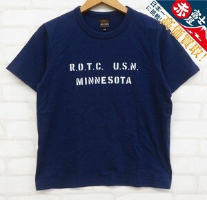 8T3788【クリックポスト対応】リアルマッコイズ R.O.T.C U.S.N MINNESOTA 半袖Tシャツ THE REAL McCOY