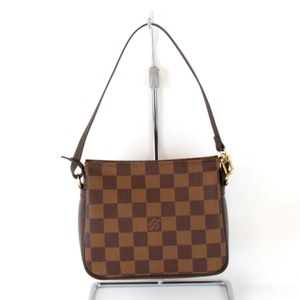 美品『USED』 LOUIS VUITTON ルイ・ヴィトン トゥルース・メイクアップ N51982 ハンドバッグ ブラウン ダミエキャンバス