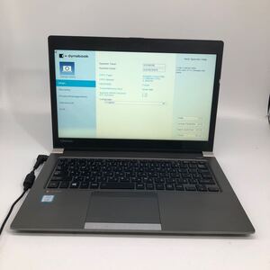 ジャンク品　DynaBook R63/DN i7 8650U 8GB SSDなし　ノートパソコン　13インチ　画面割　BIOSOK 【関西出荷】10