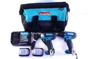 ●makita マキタ CK1009 コンボキット 10.8V インパクトドライバ ドライバドリル 充電式 電動工具 付属品/バッグ付き【10976032】